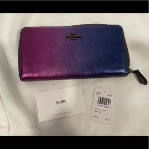 Coach Ombré Accordion Zip Wallet